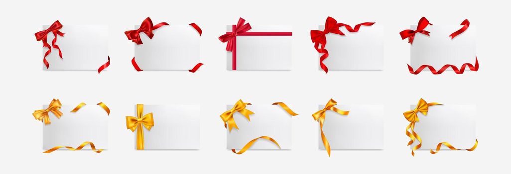 Realistic gift boxes mockup set collection