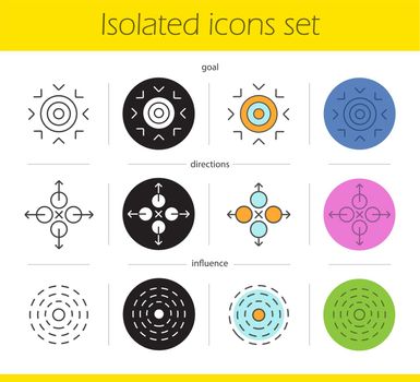 Abstract symbols icons set