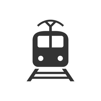 Train transportation icon. Vector illustration. Business concept train pictogram.