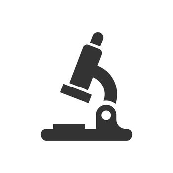 Microscope lab icon. Vector illustration. Business concept microscope pictogram.