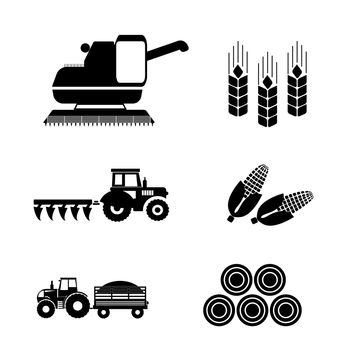 farming, agricultural icons