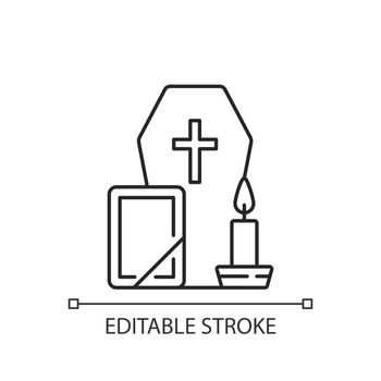 Funeral linear icon