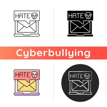 E-mail cyberbullying icon