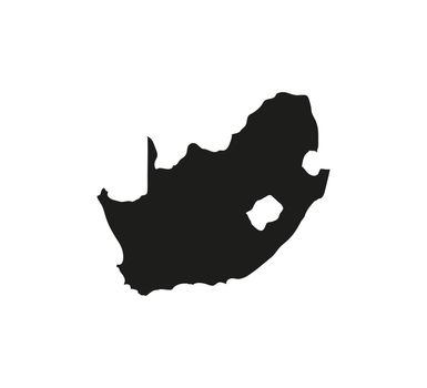 South Africa Map, on white background. Vector illustration.