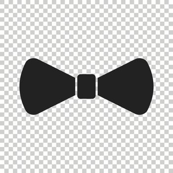 Bow tie flat icon. Necktie vector illustration.