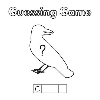 Cartoon Crow Guessing Game