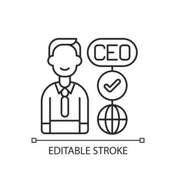 CEO linear icon