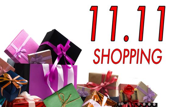 shopping eleventh november. Shopping day concept