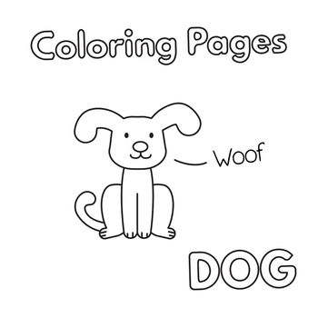Cartoon Dog Coloring Book