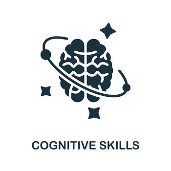 Cognitive Skills icon. Monochrome sign from cognitive skills collection. Creative Cognitive Skills icon illustration for web design, infographics and more