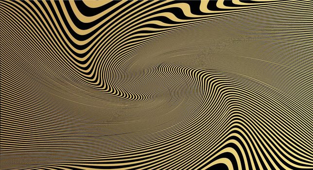 Abstract gold luxurious wave line background - simple texture fo