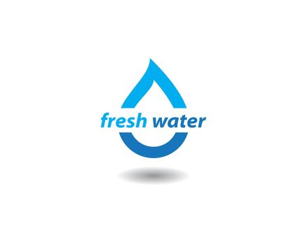 Water drop illustration logo