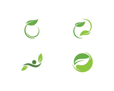 Green leaf eco logo