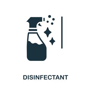Disinfectant icon. Monochrome sign from cleaning collection. Creative Disinfectant icon illustration for web design, infographics and more