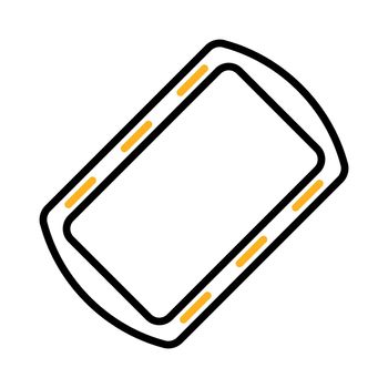 Pan tray for cooking and baking in oven icon