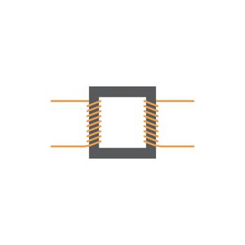 electric transformer icon vector illustration 