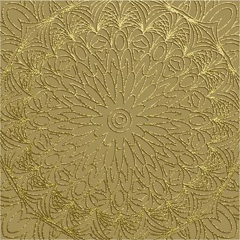 Decorative mandala. Golden Vector illustration. Ornate line art element. Gold ornamental floral pattern for wedding invitations, greeting cards.