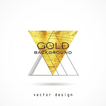 Gold shield Vector Illustration