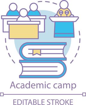 Academic camp concept icon