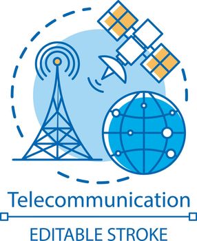 Telecommunication concept icon