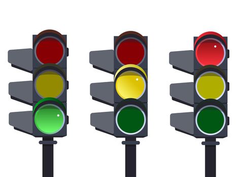 Traffic light, traffic light sequence .
