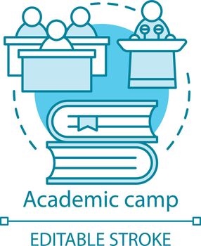 Academic camp concept icon