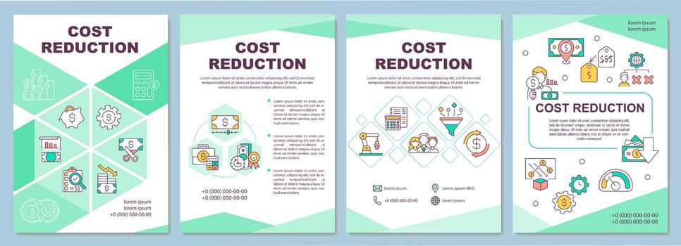 Cost reduction brochure template