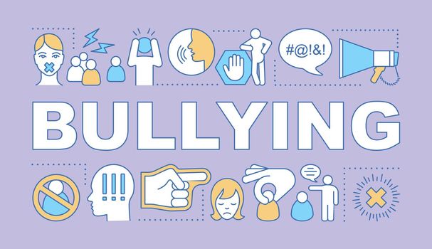 Bullying word concepts banner