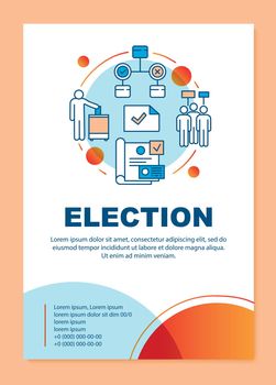 Election brochure template layout