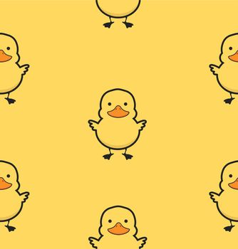  yellow duck sameless pattern