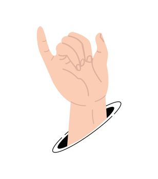 little finger  promise hands minimal sign vector