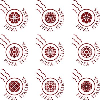 Pizzeria vector logo templates