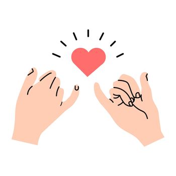 promise hands gesturing minimal sign vector