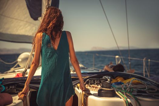 Traveler Girl on Sailboat