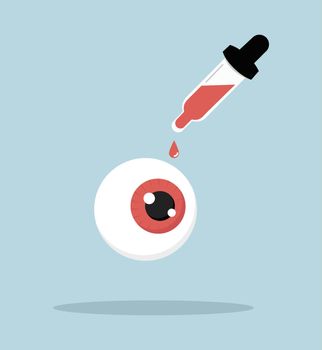 Human red eyeball drop medicament