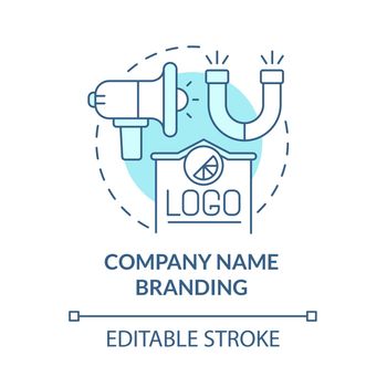 Company name branding blue concept icon