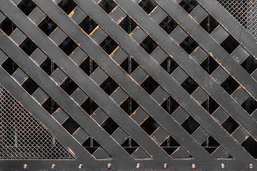 Black Mesh Abstract Iron Lattice Pattern Steel Dark Texture Grid Background