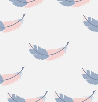 Abstract  seamless feathers pattern