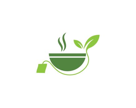 Herbal drink logo illustration vector design