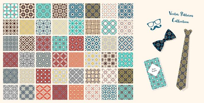 Vector Seamless Fabric Patterns