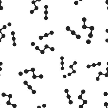 Molecule structure icon seamless pattern background. Business concept vector illustration. Molecular structure symbol pattern.