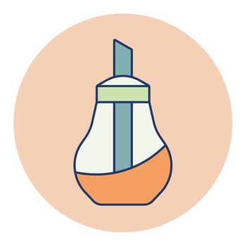 Sugar bowl shaker bottle vector icon