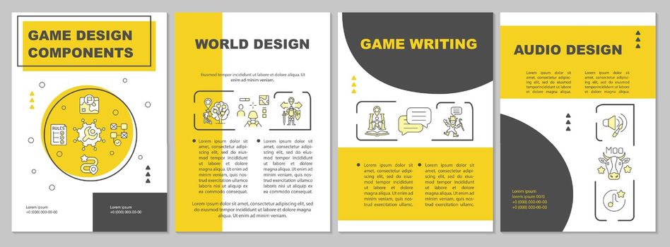 Game designing brochure template