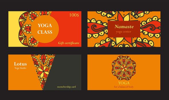 Yoga class flyers