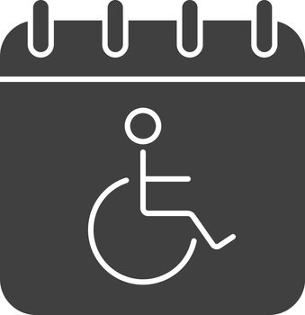 Disability day glyph icon