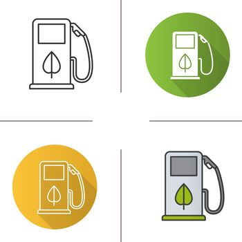Eco fuel concept icon