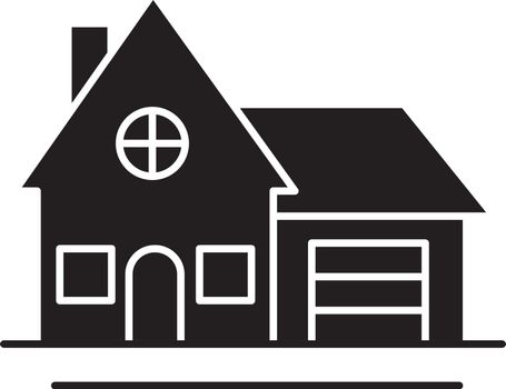 Cottage glyph icon