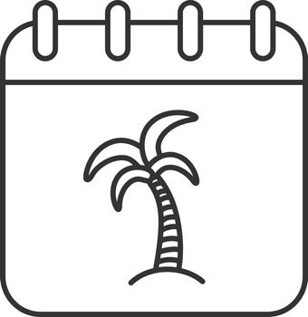 Vacations linear icon