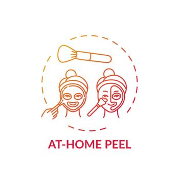 At-home peel concept icon