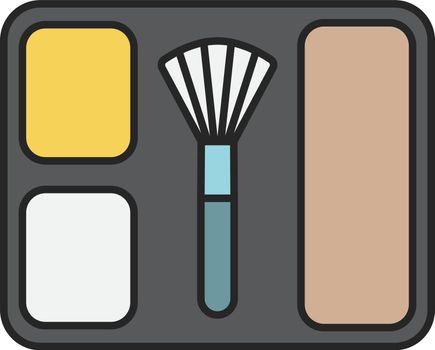 Blusher color icon